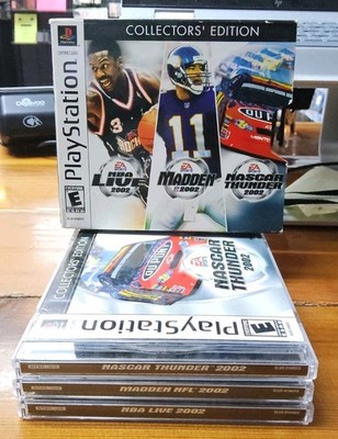 EA Sports 3 Classic Games Collectors Edition PS1 Mostly CIB Missing Nascar Disc 