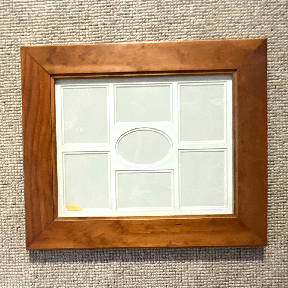 Regtangle Frame Wooden Brown Rectangle Multi-Aperture Collage Photo Frame Holds 7 ...