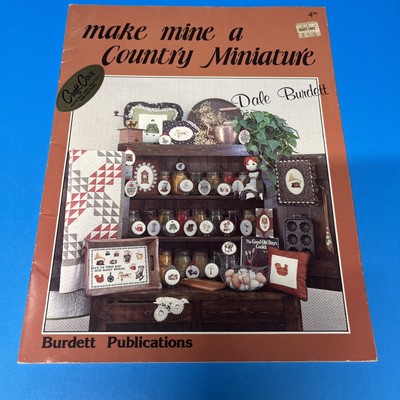 Dale Burdett Make Mine A Country Miniature Counted Cross Stitch Pattern
