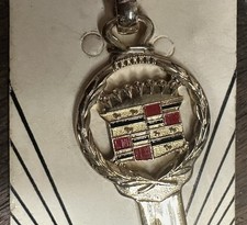 Nos Nors 1955 1966 Cadillac Gold Tone Key Blank Keychain Eldorado Coupe Deville