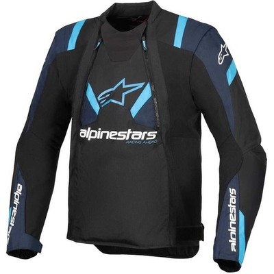 Alpinestars Ttunt Air Motorcycle Jacket - Black/Dark Blue/Light Blue 33018251386