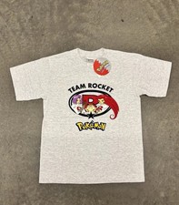 Vintage Deadstock 1999 Pok mon Team Rocket Kids T Shirt