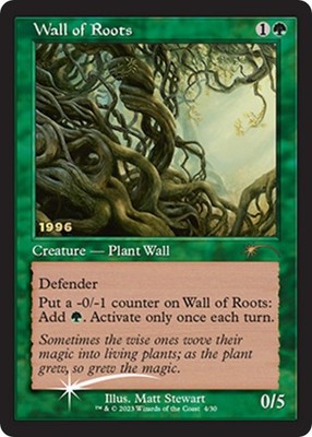Wall of Roots FOIL 30th Anniversary Promos Magic The Gathering MTG Card