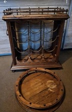 Vintage WEINREGAL und TABLETT Aus Holz und Me...