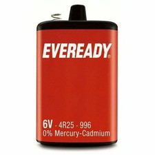 Eveready PJ996 4R25 6V Lantern Battery