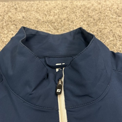 Footjoy Zephyr Windshirt Men's XL Navy Blue 1/2 Zip Pullover Jacket Golf Preppy - Picture 12 of 12