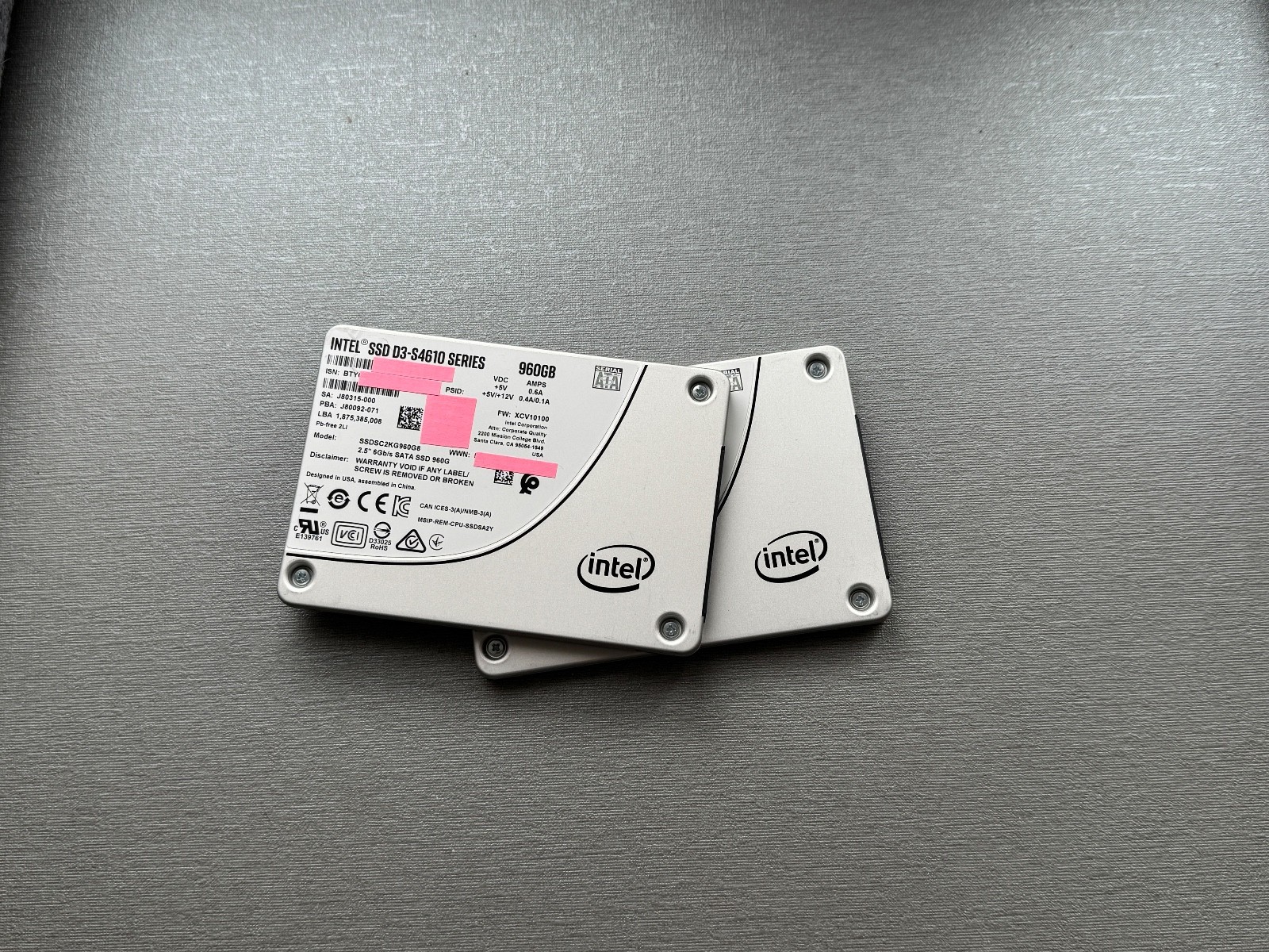 D3 S4610 Intel 960gb Ssd Intel SSD 960GB SATA Enterprise Hard Disk