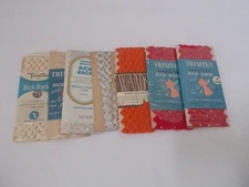 VTG Lot of 7 Multi Color JP Coats TrimTex Wards Ric Rac Embellishment for Sewing