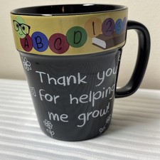 Teacher Appreciation Gift. Thank You For Helping Me Grow. Coffee Mug