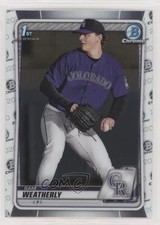 2020 Bowman Draft Chrome Sam Weatherly #BD-109 02ia