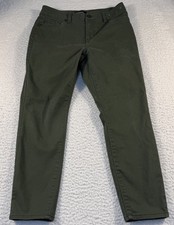 D. Jeans Women's Green Mid Rise Skinny Leg Pants Size 6 Stretch
