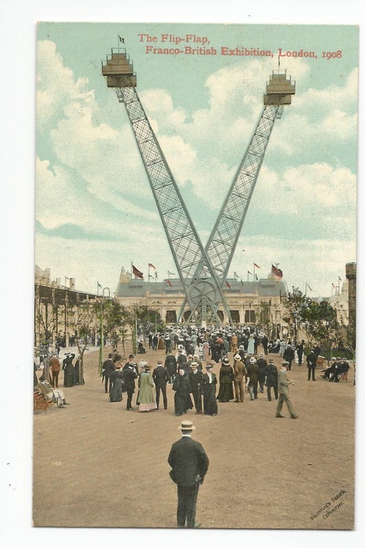 Postcard: Flip Flap , Franco British Exhibition, London England, 1908; Official