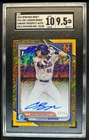 2024 Bowman Draft Carson Benge Chrome Auto Gold Refractor 1st #33/50 SGC 9.5/10