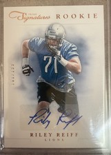 2012 Panini Prime Signatures - Rookie Signature Riley Reiff #217 /199 (AU, RC)