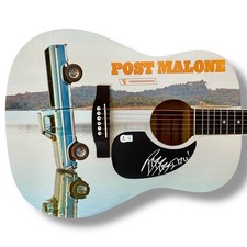 Post Malone Signed Guitar Graphics Beckett COA F-1 Trillion I Had Some Help