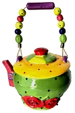 Sugar High Social Sugar By Babs Ceramic Teapot by Appletree Design - RARE