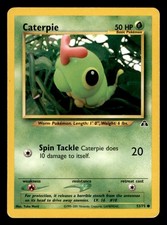 Caterpie 53/75 Common Neo Discovery Pokemon Unlimited Lightly Played