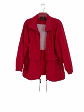 Vintage 90s Eddie Bauer Red Windbreaker Jacket Gorpcore Mesh Lined Anorak