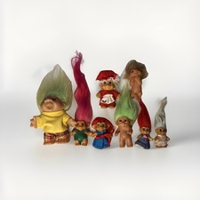 Mixed Lot of Vintage Troll Dolls Russ, Treasure Trolls,  Other brands 8