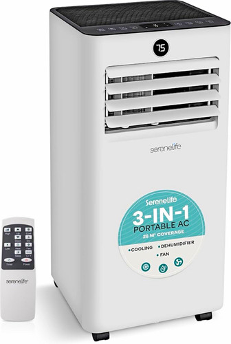 SereneLife 7000 BTU 3-in-1 Portable Air Conditioner w/Remote- FAST SHIPPING 🚛✈️