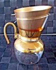 Vintage WILBUR CURTIS Pyrex Glass Pour Over Coffee Pot w/Metal Strainer
