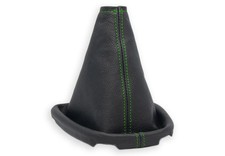 SCHALTMANSCHETTE FUR CITROEN C1 FL 2012-2014 SCHALTSACK ECHTELEDER NAHT GRUN