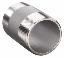 Pipe Nipple 1" Schedule 40 x 2-1/2" NPT Thread Both Ends 304 Stainless Steel