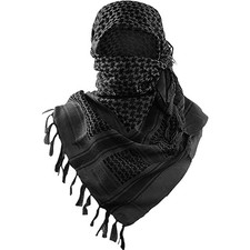 Luxns Military Shemagh Tactical Desert Scarf / 100 Cotton Keffiyeh Scarf Wra...