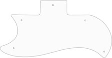 WD Custom Pickguard For Left Hand Gibson 1961-1970 Half Face SG #04 White/Bla...