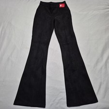 SPANX Faux Suede Flare Pants Black 20323R Small / Petite New In Package