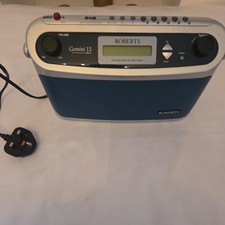 Roberts Gemini 12 RD12 Portable Digital Radio Silver Blue, Mains/Battery