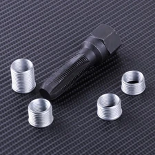 M14 x 1.25MM Spark Plug Helicoil Thread Reamer Tap Repair Kit with 4 Inserts