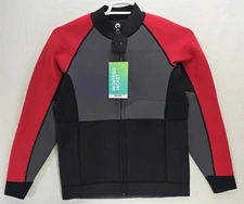 Sea-doo Montego Jacket Men's Size Medium Lava Red UV Protection Neoprene NWT 