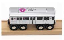 Munipals MP01-1107 Wooden Subway 7 Train New York City MTA Flushing Local R188