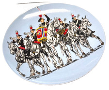 Raro Piatto Porcellana Winterling Bavaria - Fanfara a Cavallo Carabinieri  24 cm
