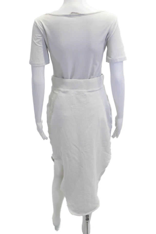 Conjunto de falda lápiz recta Frank & Eileen para mujer blanco algodón talla M Foto 3 de 4