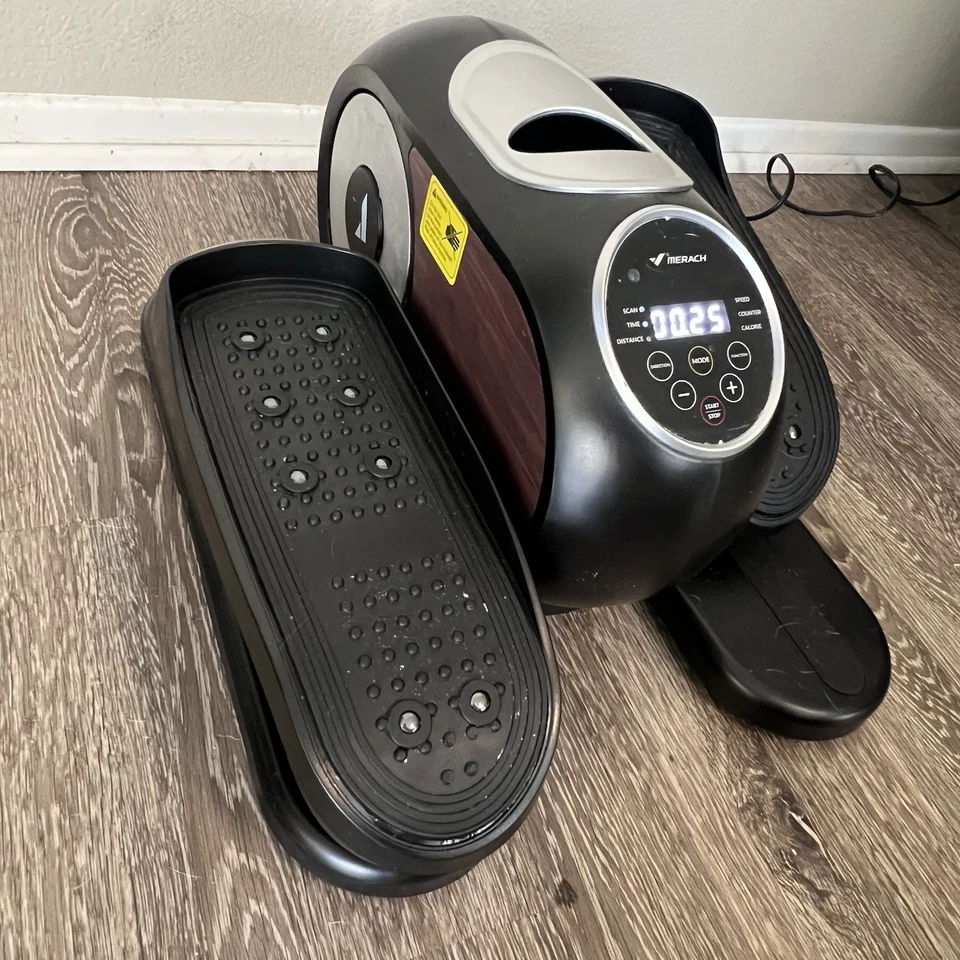 MERACH Under Desk Elliptical Machine Leg Exerciser Home Non-Slip Pad Tested ✅ - Image 2 of 4