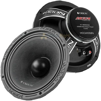 2 Pack Orion 10'' Midrange Speaker 8 Ohm 2200W Max Car Audio MidBass HCCA1058N
