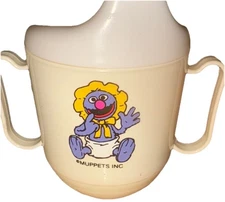 Vintage Sesame Street Baby Grover Juice Sippy Cup 1984 Tommee Tippee NEW