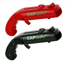 Cap Shooting Bottle Opener Gun - Launches Caps for World Cup L, black red