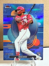 2025 Topps Finest - Uncommon Rece Hinds #170 Sky Blue Refractor /250 (RC)