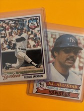 (2) REGGIE JACKSON Topps 1978 #200 EX & 1979 #700 EX or Better New York Yankees