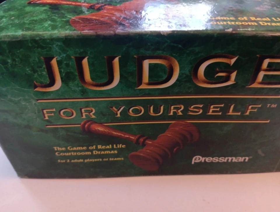 Pressman 1998 Judge For Yourself Courtroom Drama Game - New & Sealed  - Image 2 of 4