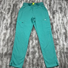 Figs Scrub Bottoms Womens XS Petite Green Yola Skinny 2.0 Medical Technical