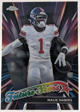 Topps Chrome 2024 Malik Nabers Future Stars Rookie Insert FS-9 New York Giants