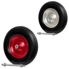 Schubkarrenrad Vollgummi Schubkarrenreifen 4.80/4.00-8 pannensicher Achse Rad