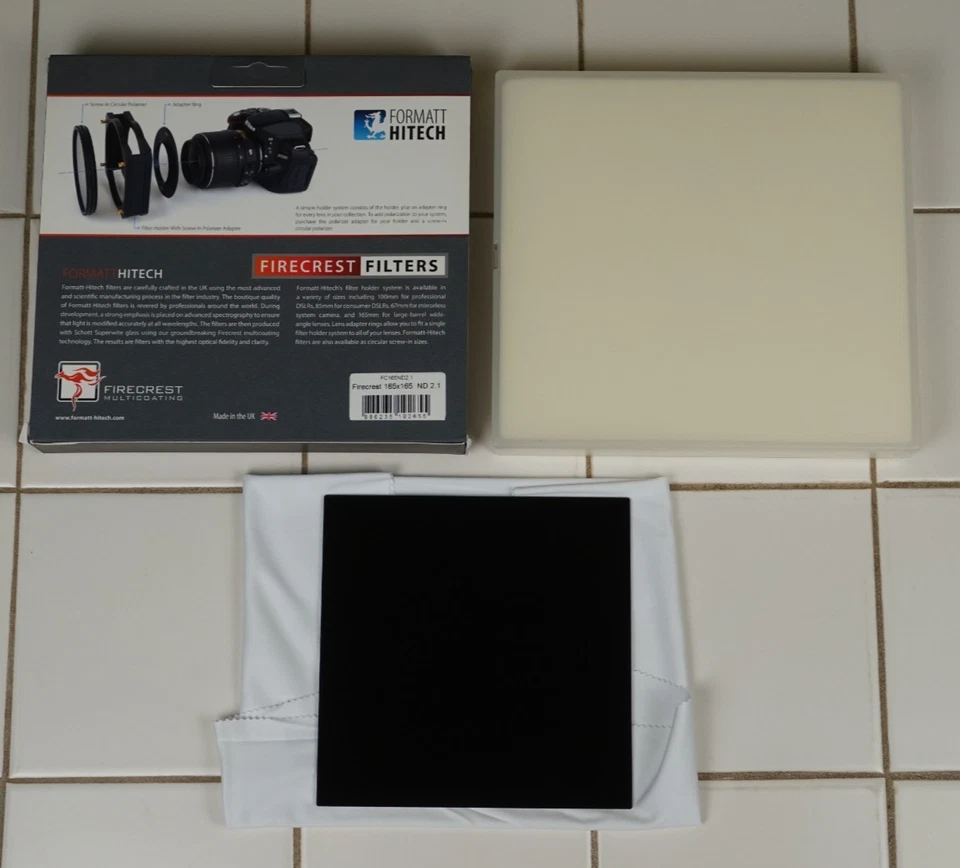 Filtro de densidad neutra Formatt Hitech Firecrest 165x165 mm IRND MC 2.1 7 paradas envío gratuito Foto 2 de 4