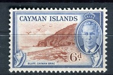 CAYMAN ISLANDS; 1950 early GVI Pictorial issue fine MINT MNH Unmounted 6d. 