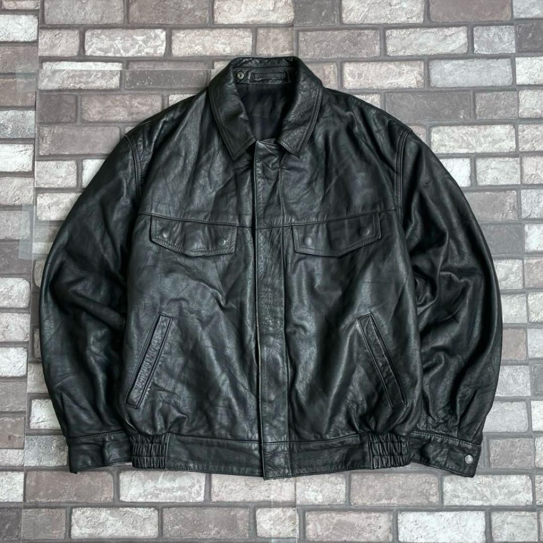 90's Germany army leather jacket black Euro Military Vintage 90's Germany army leather jacket black Euro Military Vintage
