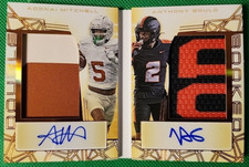 Adonai Mitchell Anthony Gould /25 2024 Leaf Trinity Rookie RC Auto Booklet GU SP
